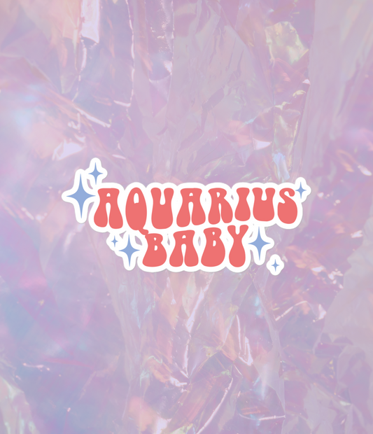 aquarius baby sticker