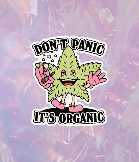 don't panic it's organic sticker
