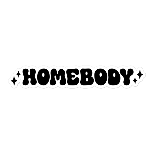 homebody sparkle sticker