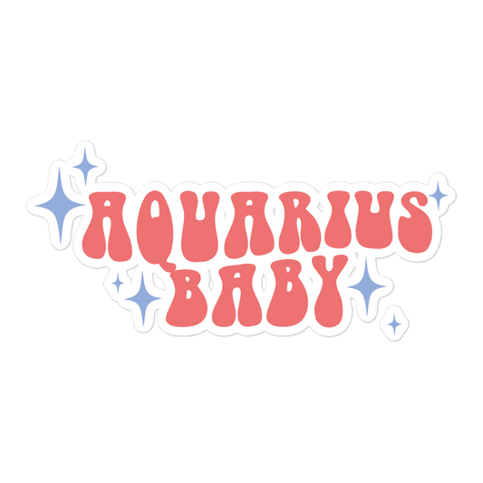 aquarius baby sticker