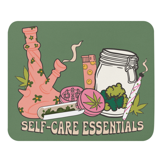self-care essentials mouse pad