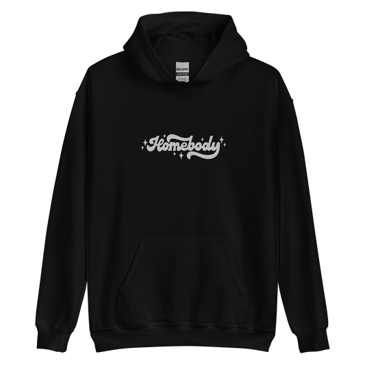 homebody sparkle embroidered unisex hoodie