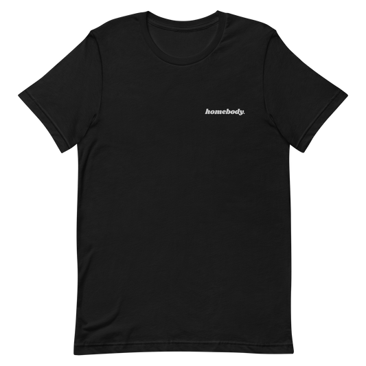 homebody embroidered pocket unisex t-shirt